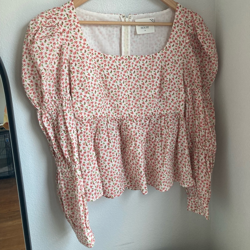 NWT Tuckernuck Hyacinth House Floral Clemons Blouse XS